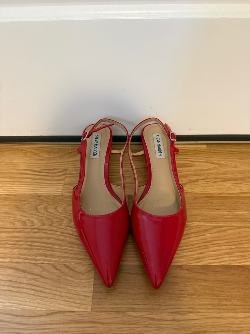 Steve Madden Red Slingback Kitten Heel
